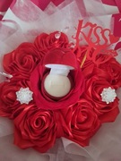 Bukiet róż ze wstążki 