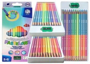 KREDKI OŁÓWKOWE PASTELOWE 12/24 KOLORY ASTRA
