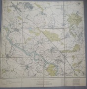 Zabytkowa mapa topograficzna miasto Gogolin 1931 rok.