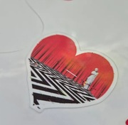 Naklejka Miasteczko Twin Peaks Czerwony Pokój Lodge serial Serce 5cmx4cm