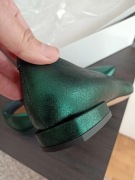 Baleriny butelkowa zieleń rozmiar 38 Bestbut