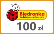 E-karta podarunkowa Biedronka 100 zł
