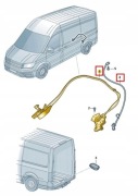 Mocowanie koła zapasowego MAN , VW Crafter , 7CA803660R