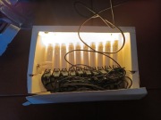 Lampki na choinkę w kształcie świeczek. 10 sztuk + 1 zapasowa lampka