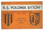 Program meczowy Informator Polonia Bytom 1965