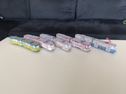 Model kartonowy tramwaj miejski Tatra KT4Dtm zabawka resorak pociąg miejski