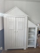 Meble Marsylia Pinio lite drewno komplet: Szafa, Regał, Komoda, Łóżeczko 