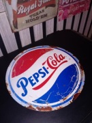 Metalowa dekoracja reklamowa ścienna vintage 20 cm x 20 cm