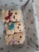 Brelok pluszowy miś na szydełku 