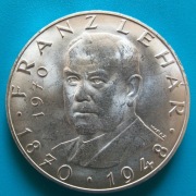 25 szylingów 1970 Austria  Franz Lehar Srebro 0,800 waga 13 g