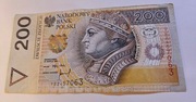 Banknot obiegowy 200zl seria YB
