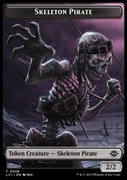 MtG Skeleton Pirate Token (Black 2/2) (LCI)