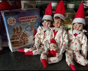 Psotny Elf on the shelf elf badly behaving elf piżama ubranko