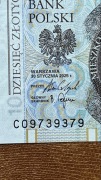 10 zł złotych RADAR UNC banknot CO 9739379