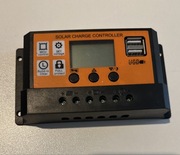 Solarny regulator ładowania PWM z podwójnym wyjściem USB.