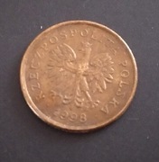 Moneta 5 groszy 1998 obiegowa 