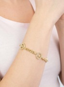 MICHAEL KORS bransoletka kolczyki z cyrkoniami komplet stal szlachetna