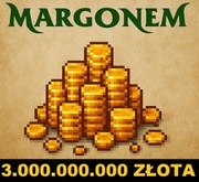 Margonem GOLD PANDORA 3G 3.000.000.000 ZŁOTA 100% LEGIT ZŁOTO