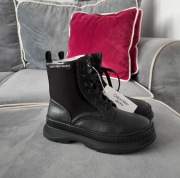 Trapery Calvin Klein Jeans 36 czarne botki nowe nieocieplane