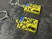 Brelok elastyczny tablica rejestracyjna motocyklowa ZABYTEK