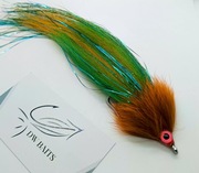 Streamer Szczupakowy DWbaits GreenOrangeHead 20-22 cm