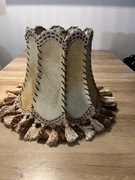 Stary, skórzany abażur do lampy. Z czasów PRL ((15)