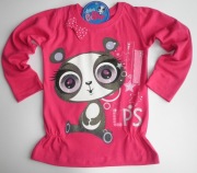nowa Pet Shop 116/122 super jakość kokardka różowa bluzka długi rękaw