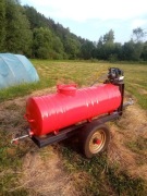 Beczka na wodę z nową pompą spalinową