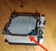 Radiator chłodzenia CPU AMD Athlon + ramka -bez wentylatora