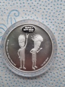 UNCJA 2 DOLARY BEAVIS AND BUTT-HEAD NIUE 2023R.UNCJA SREBRA.