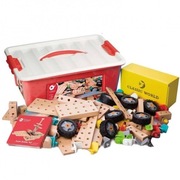 Zestaw konstrukcyjny klocki drewniane 218 sztuk Classic World