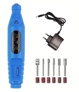 Mini szlifierka - USB - zestaw frezów i ściernic - 5V-9V -niebieska