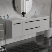 Szafka z umywalką 120x39 clever połysk zmontowana