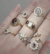 Złote pierścionki na sprzedaż, złoto, pierścionek z rubinem