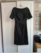 Elegancka czarna sukienka - rozmiar S (36)
