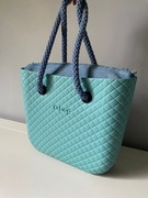 OBag mini pikowana turkus z organem i linami