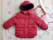 Czerwona ocieplana kurtka zimowa Tu 80 - 86 auto samochód cars jak nowa