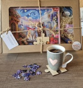 Zestaw prezentowy „Wieczór z puzzlem” puzzle Trefl 500 el. + herbata 