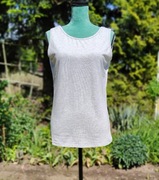 Szara bluzka top koszulka XL 42 XXL 44 dekolt na plecach odkryte plecy