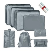 Zestaw Organizer Podróżny Do Walizki Szafy Torba Na Ciuchy Kosmetyki
