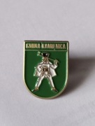 Herb gmina Kamienica przypinka pin metaliczna odznaka wpinka