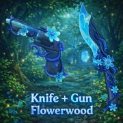 Flowerwood Set (Knife + Gun) | Murder Mystery 2 | MM2 | Roblox