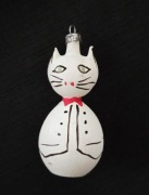 Bombka choinkowa KOT  PRL Bombki na choinkę kształtki  retro vintage kotek 