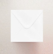 białe perłowe koperty 13x13, kwadratowe koperty perłowe 13x13 cm