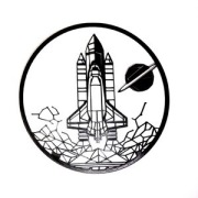 STATEK KOSMICZNY| WALLART w kolorze czarnym (PLA) - DRUK3D