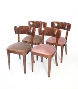 KOMPLET 4 KRZESEŁ THONET, ART DECO, PO RENOWACJI