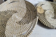 DEKORACJA ŚCIENNA Z TRAWY MORSKIEJ RĘCZNIE ROBIONE ZESTAW 2SZT