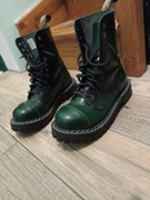 Glany Steel 10 oczek zielone przecierane