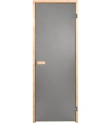 DRZWI sauna fińska BASIC osika brąz/sosna grafit 69x189, 7x19 OKAZJA !