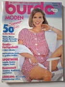 BURDA MODEN 6/91 Wykroje (język niemiecki) Spis
